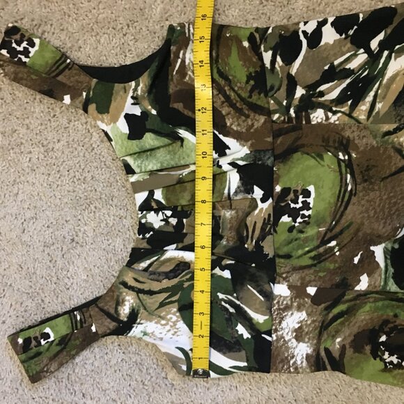 Connected Apparel Sleeveless Jungle Empress Waist Midi Dress - Picture 12 of 16